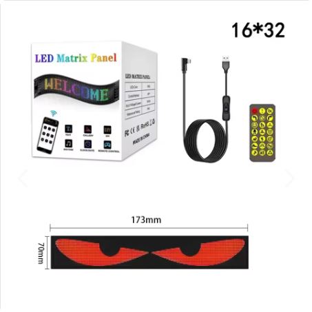 Panel LED Programable Flexible para Auto y Vitrinas | Control desde el Celular