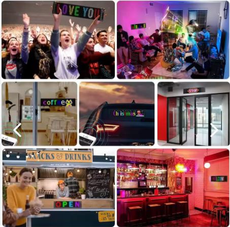 Panel LED Programable Flexible para Auto y Vitrinas | Control desde el Celular