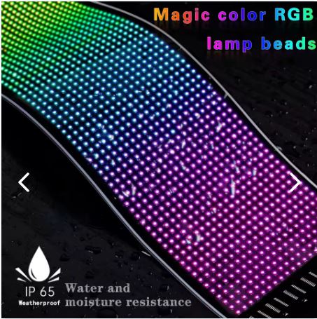 Panel LED Programable Flexible para Auto y Vitrinas | Control desde el Celular