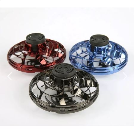 Dron Volador Fidget Spinner LED – Mini Juguete Interactivo Recargable