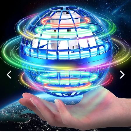 Pelota Dron Voladora LED RGB – Juguete Interactivo Recargable para Niños