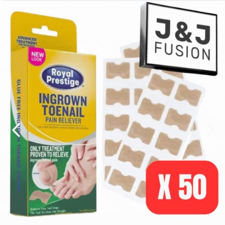 Parche Nocturno para Uña Encarnada – Pack de 50 Unidades