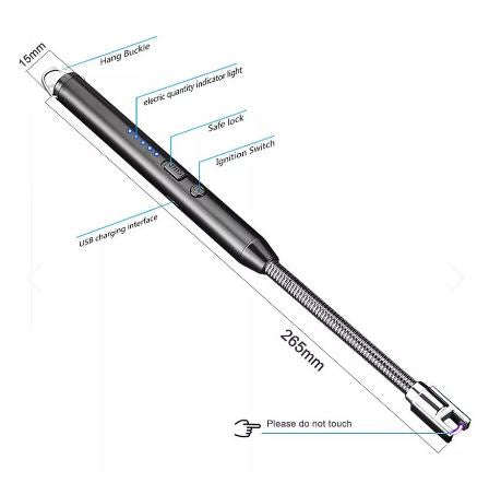 Encendedor Recargable Chispero USB 360°