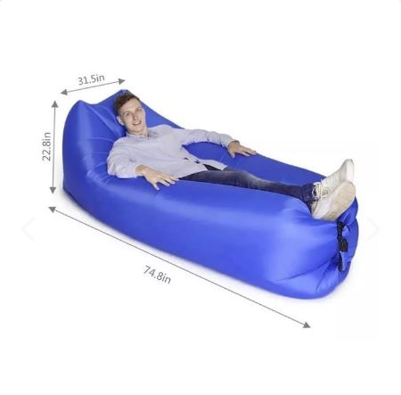 Sillón Inflable Tumbona Portátil para Camping y Playa