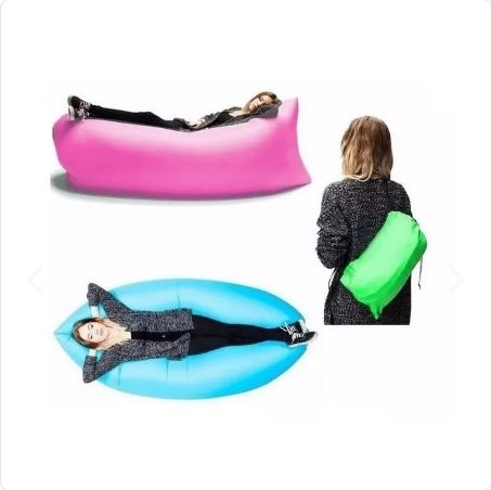 Sillón Inflable Tumbona Portátil para Camping y Playa