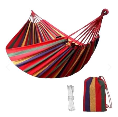 Hamaca Colgante para Camping 75×195 cm – Con Bolsa y Cuerda