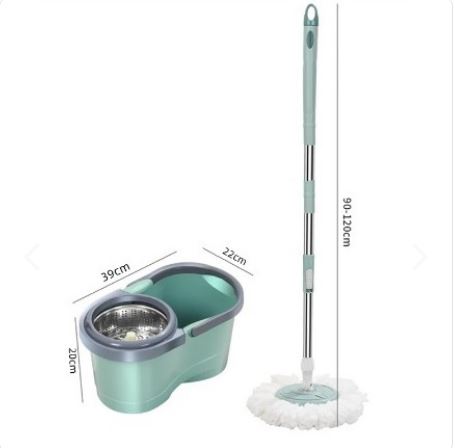 Mopa Giratoria 360° con Balde – Limpieza Rápida y Sin Esfuerzo