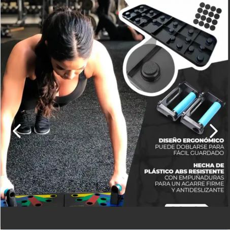 Tabla Push Up Board Multifuncional – Entrenamiento de Pecho, Espalda y Brazos