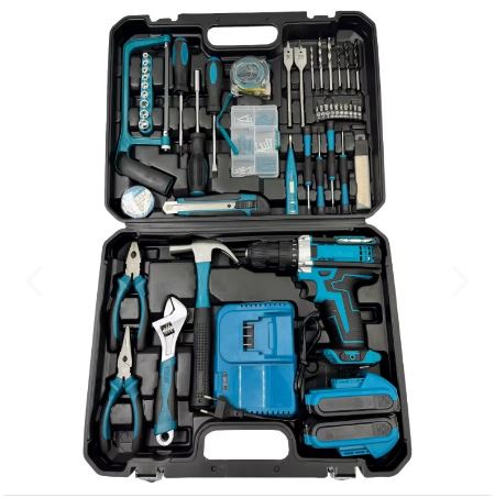 Set de Herramientas con Taladro Inalámbrico – Maletín Completo 88 Piezas
