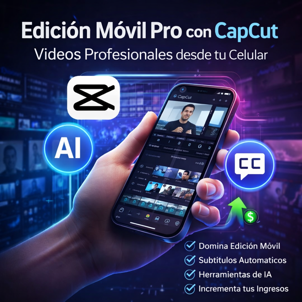 Edición Móvil Pro con CapCut – Videos Profesionales desde tu Celular