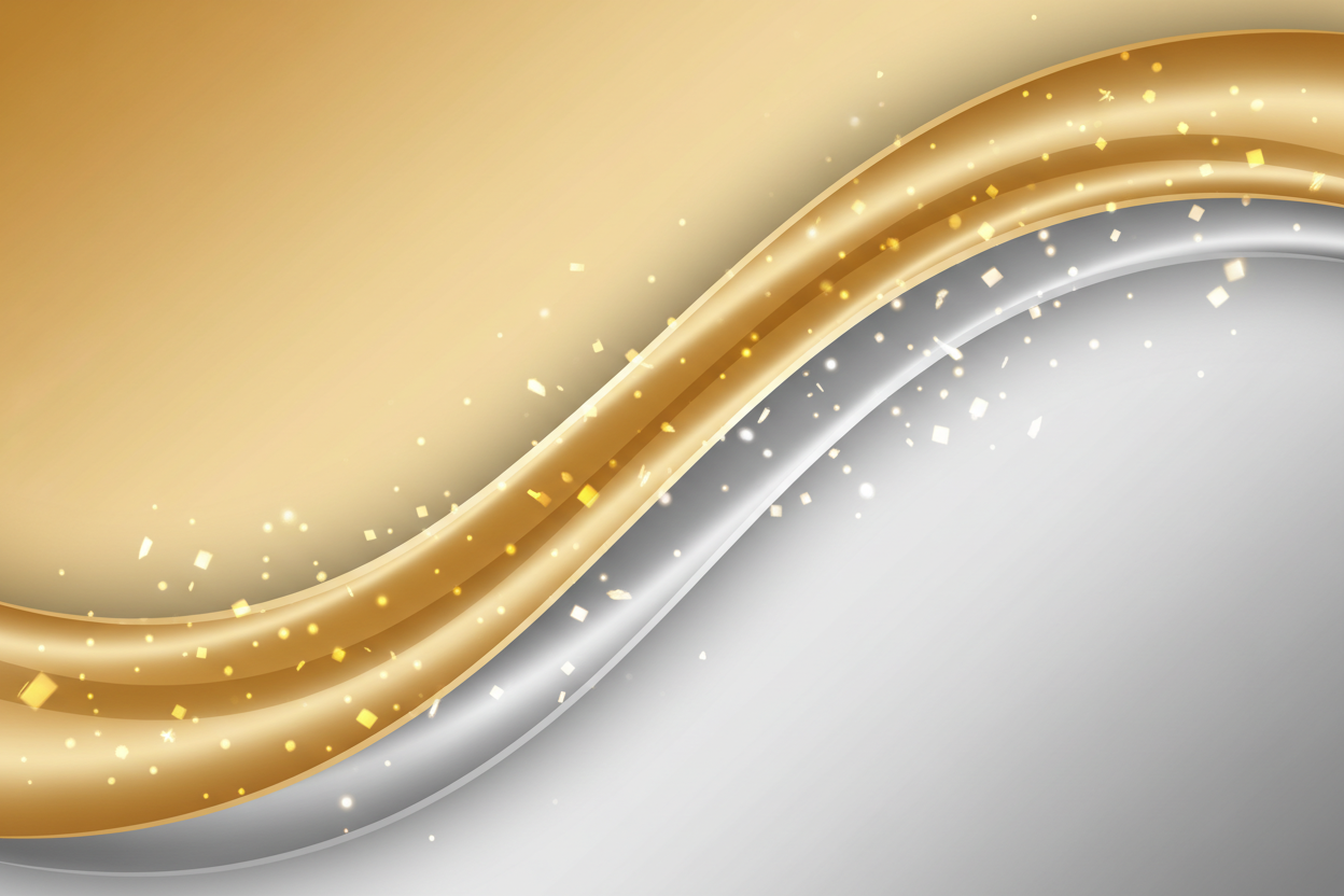 fondo degradado elegante con mezcla de tonos dorados y plateados, reflejos brillantes sutiles, estilo lujo moderno