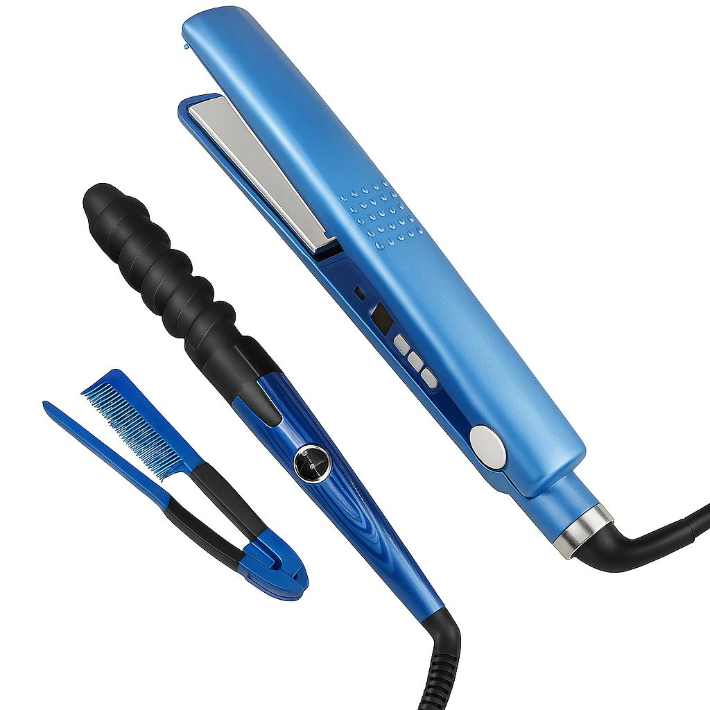 Kit Profesional Nano Titanium 3 en 1 (Plancha + Rizador + Peine)