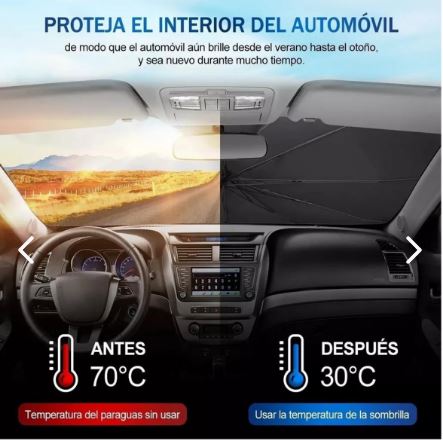 Sombrilla Plegable para Auto Retráctil
