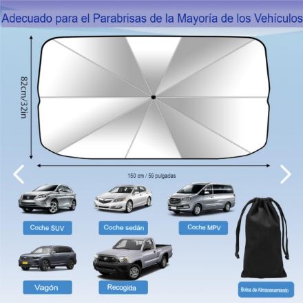 Sombrilla Plegable para Auto Retráctil